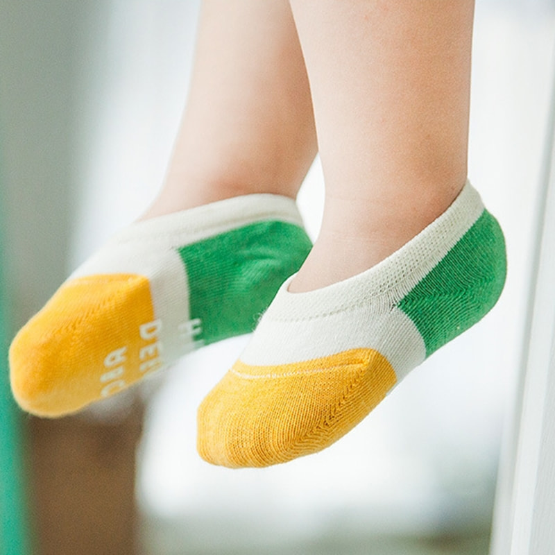 Shallow Mouth Invisible Children's Boat Socks, Thin Cotton, Anti Slip Baby Socks, Children's Socks, Combed Cotton