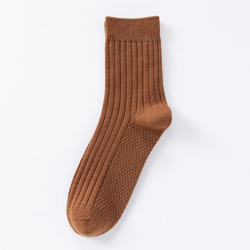 Men's Mid Length Woolen Socks for Autumn and Winter