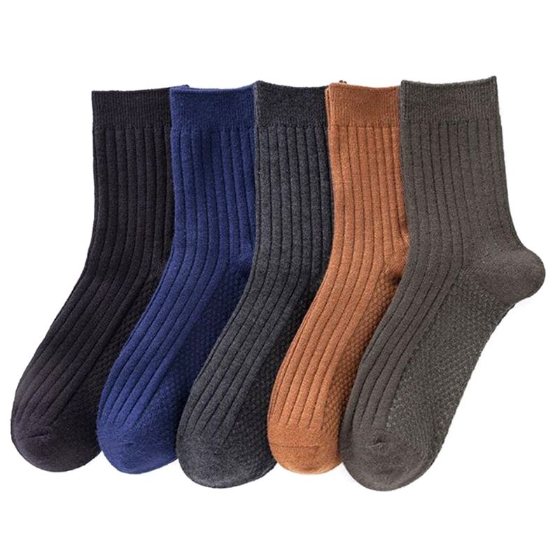 Men's Mid Length Woolen Socks for Autumn and Winter