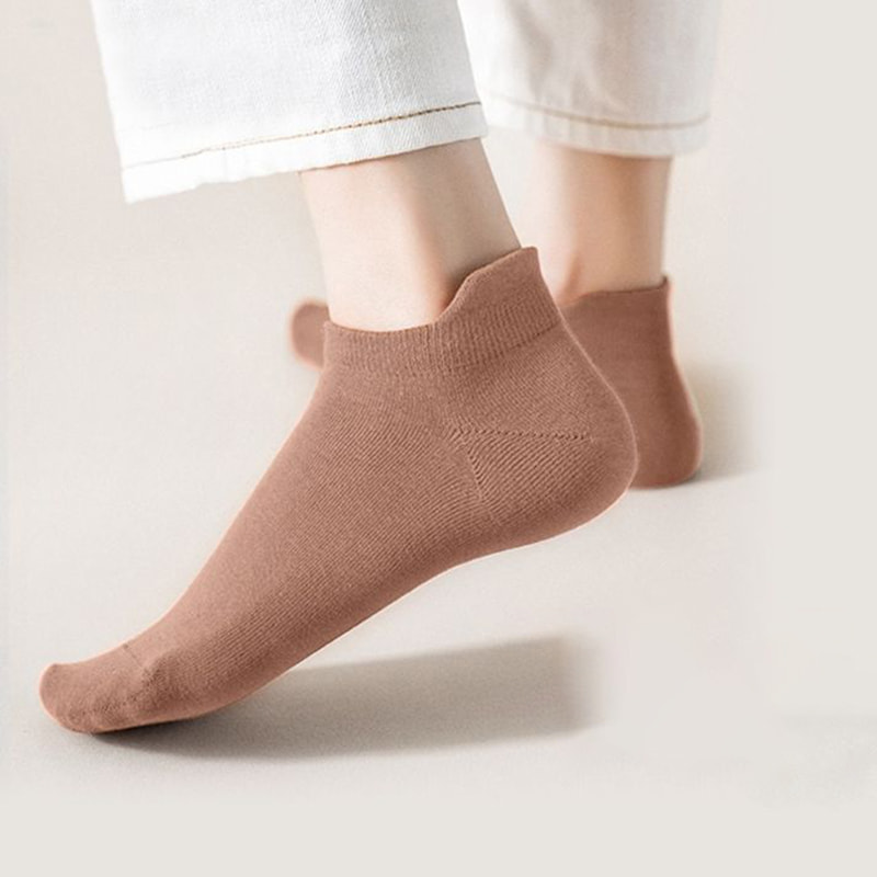 Men's Short Socks With Fake Heels