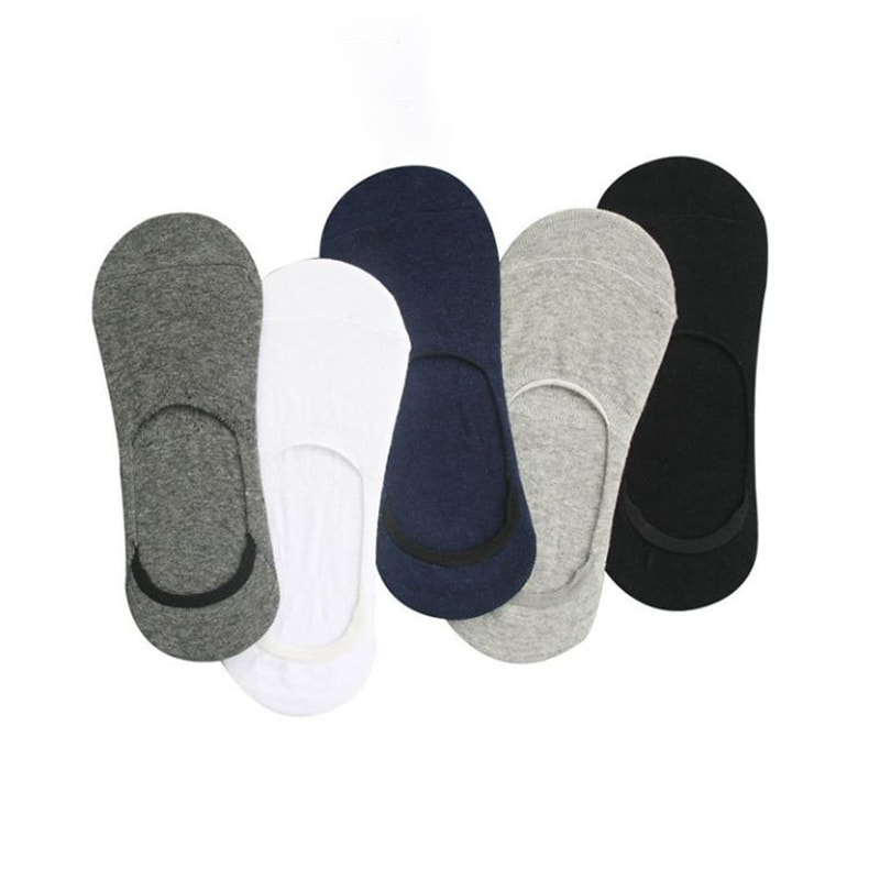 200 Needle Silicone Anti Slip Men'S One-Piece Invisible Socks