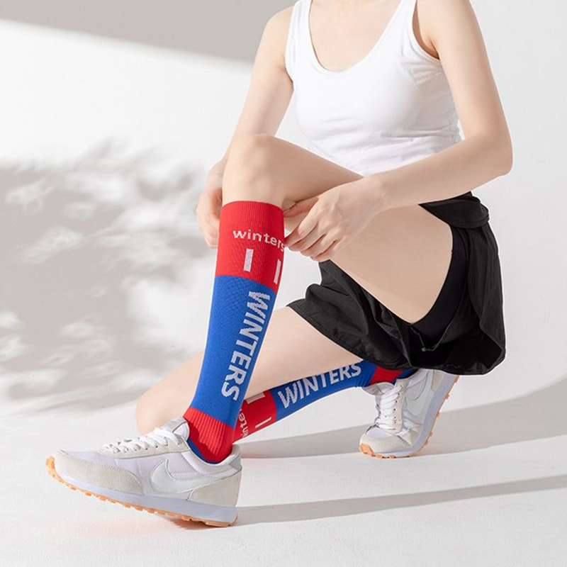 Sports Muscles Can Compress Socks for Women's Professional Fitness, Running, Skipping Rope, Pressure, Slimming Legs, Calf Socks