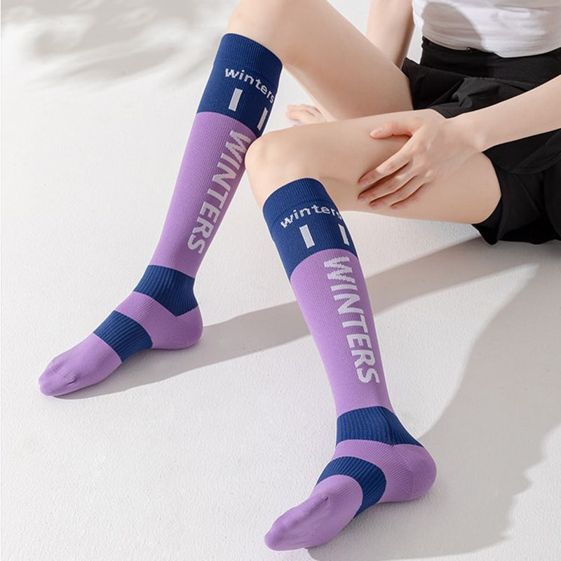 Sports Muscles Can Compress Socks for Women's Professional Fitness, Running, Skipping Rope, Pressure, Slimming Legs, Calf Socks