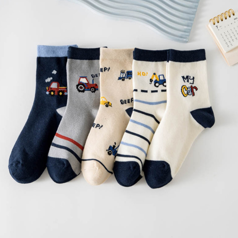 Children's Socks for Boys in Spring and Autumn, Tube Socks for Boys, Baby Socks for Boys in Spring, Trendy Children's Socks for Boys in Spring, Big Children's Socks for Boys