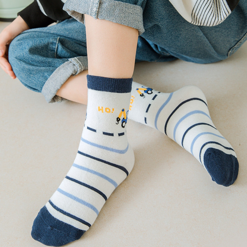 Children's Socks for Boys in Spring and Autumn, Tube Socks for Boys, Baby Socks for Boys in Spring, Trendy Children's Socks for Boys in Spring, Big Children's Socks for Boys