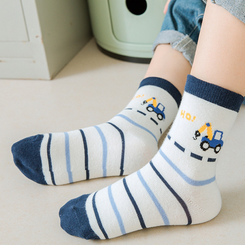 Children's Socks for Boys in Spring and Autumn, Tube Socks for Boys, Baby Socks for Boys in Spring, Trendy Children's Socks for Boys in Spring, Big Children's Socks for Boys