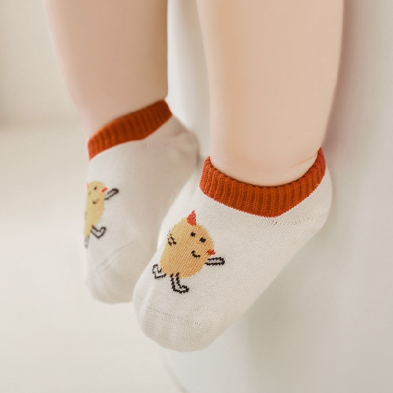 Children's Thin Invisible Boys and Girls Shallow Mouth Boat Socks Cute Cartoon Boneless Baby Socks