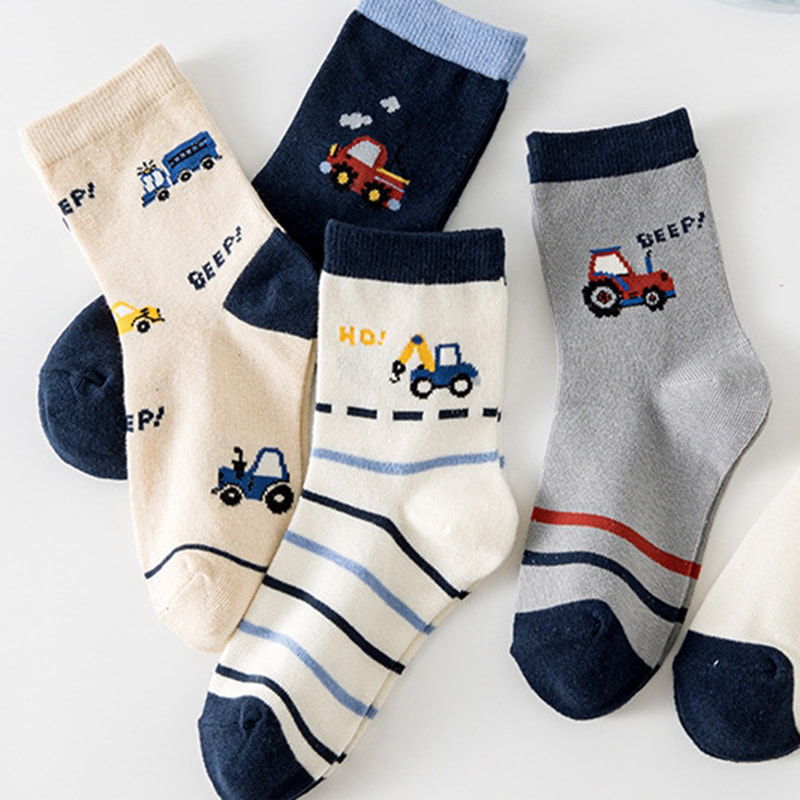 Children's Socks for Boys in Spring and Autumn, Tube Socks for Boys, Baby Socks for Boys in Spring, Trendy Children's Socks for Boys in Spring, Big Children's Socks for Boys