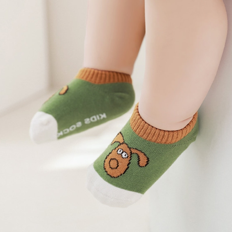 Children's Thin Invisible Boys and Girls Shallow Mouth Boat Socks Cute Cartoon Boneless Baby Socks