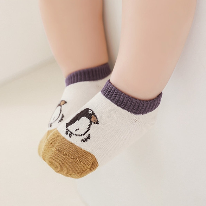 Children's Thin Invisible Boys and Girls Shallow Mouth Boat Socks Cute Cartoon Boneless Baby Socks